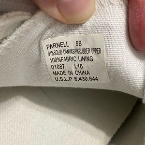 Polo Ralph Lauren white shoes with blue logo, women’s size 9